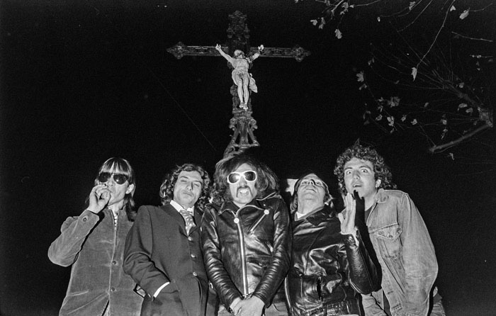 Quartiers Nord, 1981, séance photos avec Alain Marié (batterie) à Sainte Marthe (14ème)
